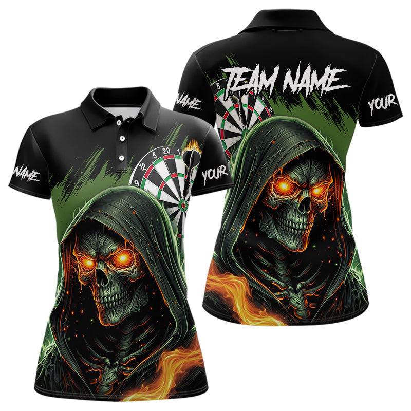 Personalized Green Death Skeleton Fire Dart Custom Skull Dart and