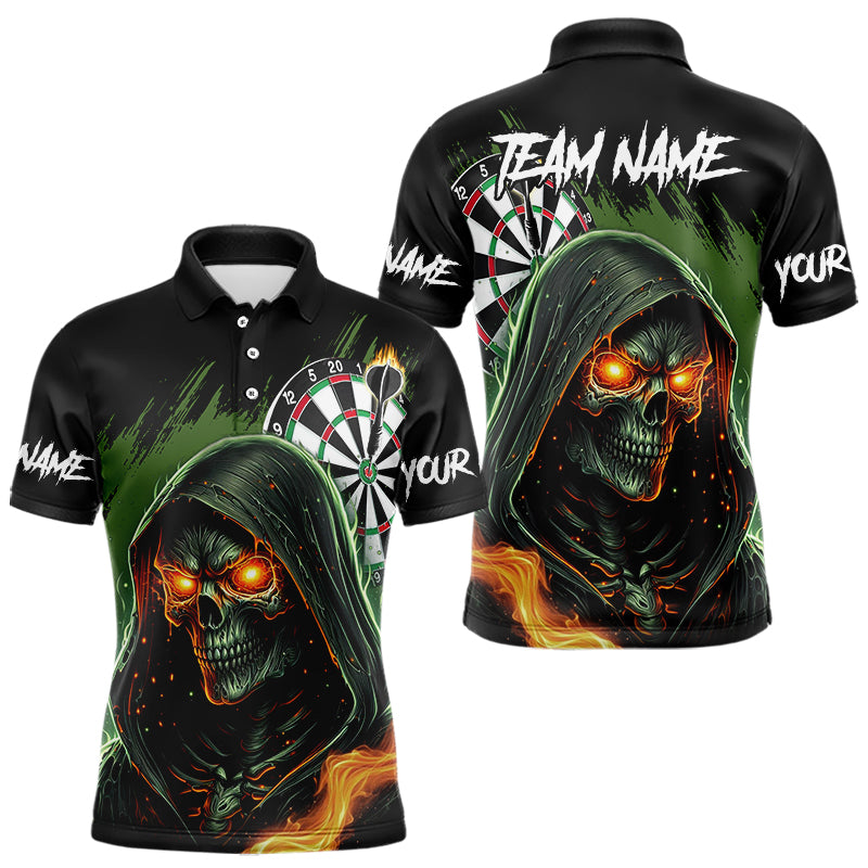 Personalized Green Death Skeleton Fire Dart Custom Skull Dart and