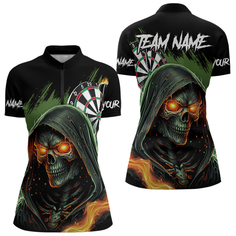 Personalized Green Death Skeleton Fire Dart Custom Skull Dart and