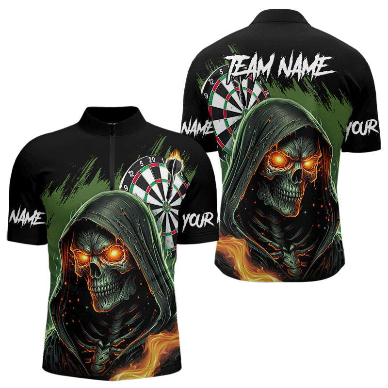 Personalized Green Death Skeleton Fire Dart Custom Skull Dart and