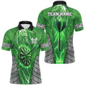 Personalized Green Dartboard Thunder Lightning Darts, Team League Darts