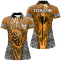 Personalized Orange Dartboard Thunder Lightning Darts, Team League Darts