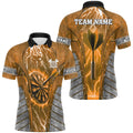 Personalized Orange Dartboard Thunder Lightning Darts, Team League Darts