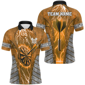 Personalized Orange Dartboard Thunder Lightning Darts, Team League Darts