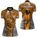 Personalized Orange Dartboard Thunder Lightning Darts, Team League Darts