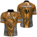 Personalized Orange Dartboard Thunder Lightning Darts, Team League Darts