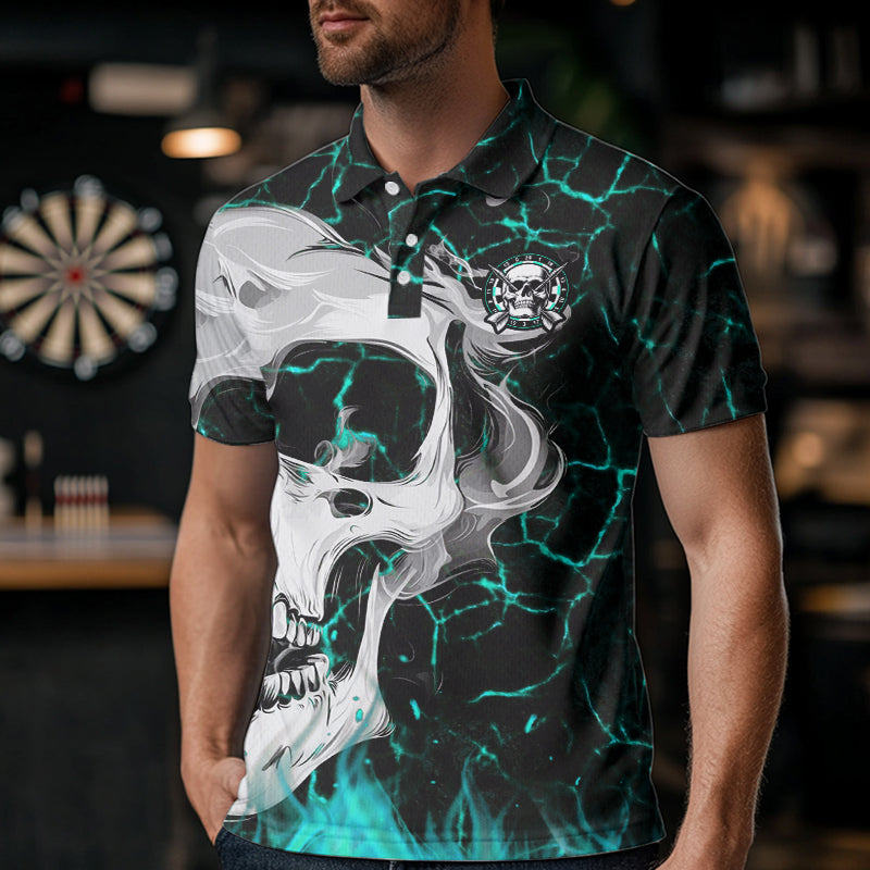 Personalized Texas Flag Grunge Men Darts and Quarter-Zip, Patriotic Dart Uniform