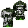 Personalized Green Glowing Fire Crack Skull Dart Custom Dart Dart Team