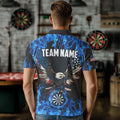 Blue Flaming American Flag Eagle Custom 3D Dart, Patriotic Darts Team