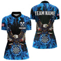Blue Flaming American Flag Eagle Custom 3D Dart, Patriotic Darts Team