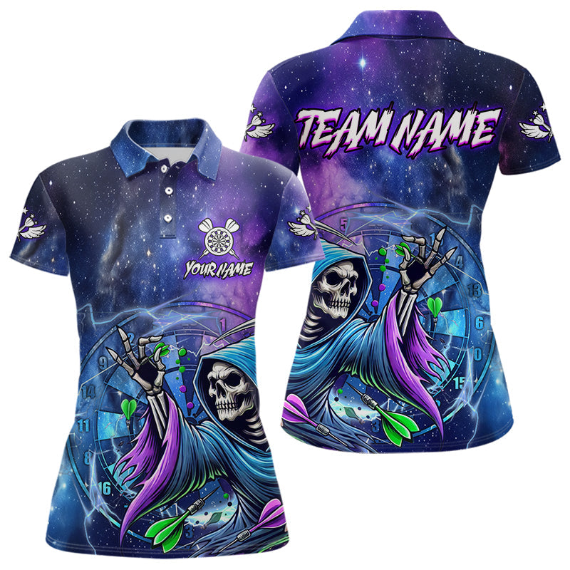 Death Skeleton Blue Purple Galaxy Dart Custom Darts