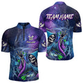 Death Skeleton Blue Purple Galaxy Dart Custom Darts