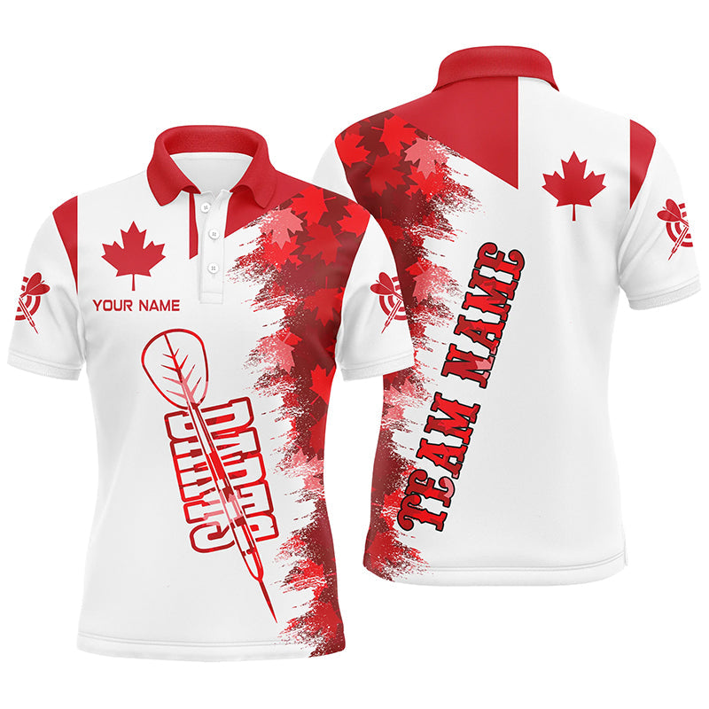 Personalized Darts Canada Flag Vintage Women Quarter-Zip Custom Canadian Darts