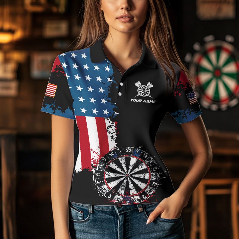 Personalized Grunge Dartboard American Flag Darts, Patriotic Us Flag Dart