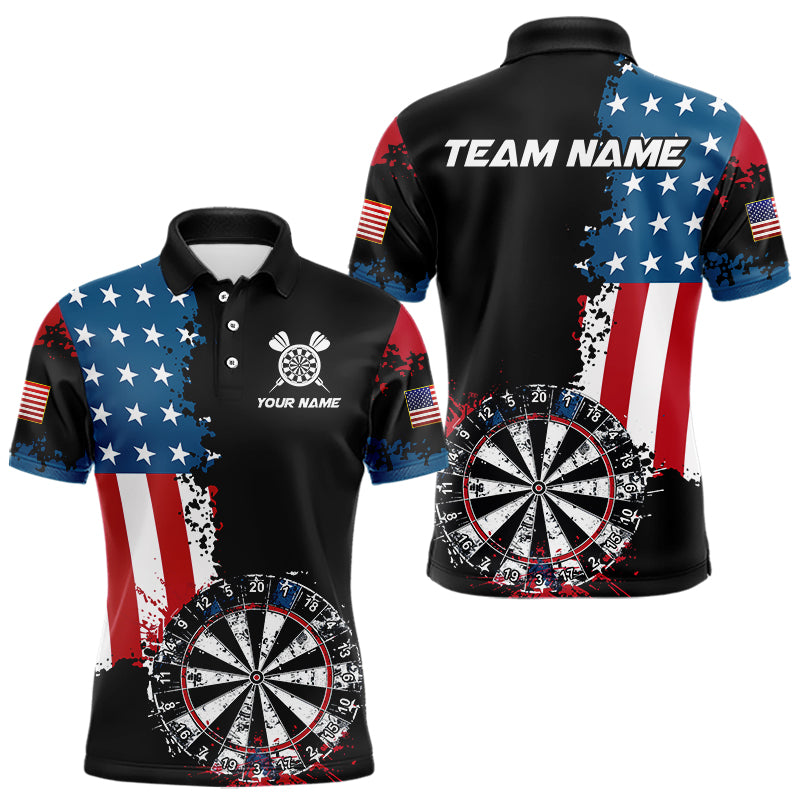 Personalized Grunge Dartboard American Flag Darts, Patriotic Us Flag Dart