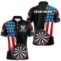 Personalized Grunge Dartboard American Flag Darts, Patriotic Us Flag Dart
