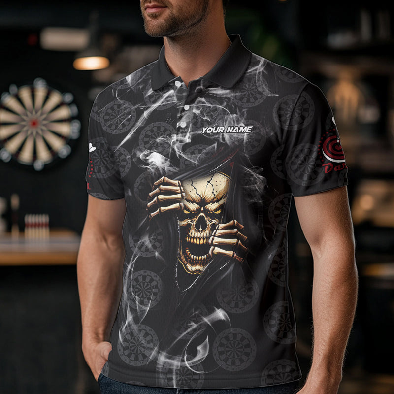 Personalized Skull Dartboard Smoke Pattern Black Dart Dart and