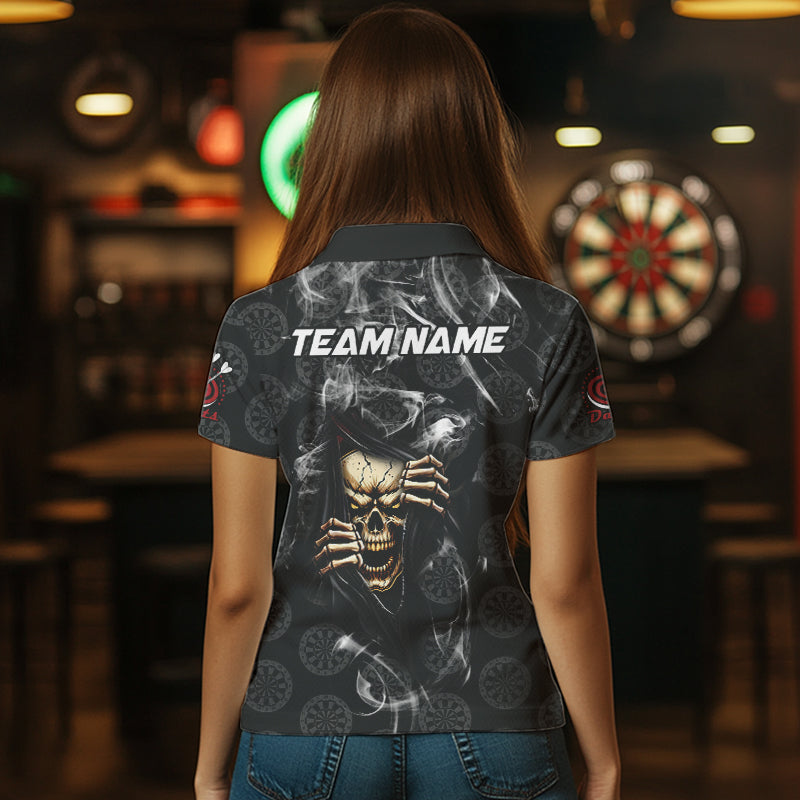 Personalized Skull Dartboard Smoke Pattern Black Dart Dart and