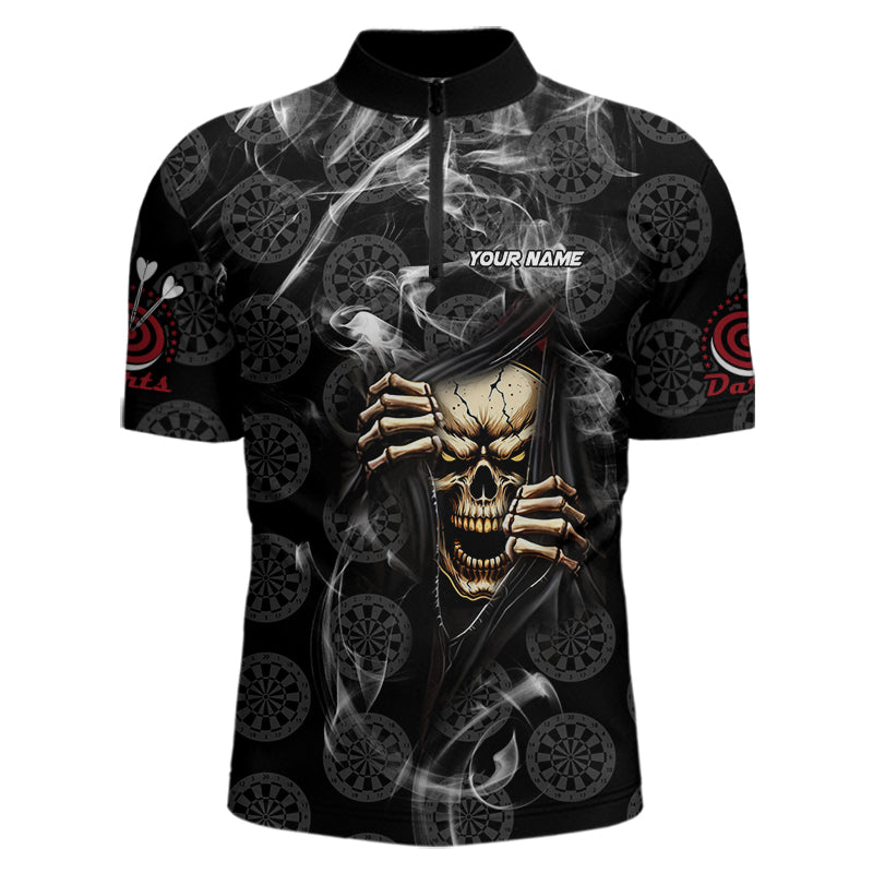 Personalized Skull Dartboard Smoke Pattern Black Dart Dart and