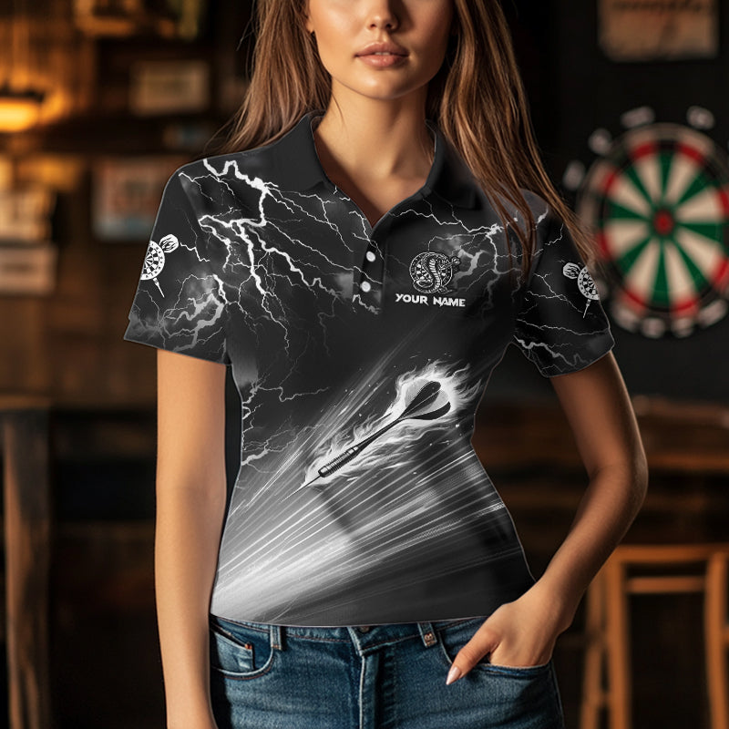 White And Black 3D Thunder Lightning Custom Cobra Snake Men Dart Best Dart Team