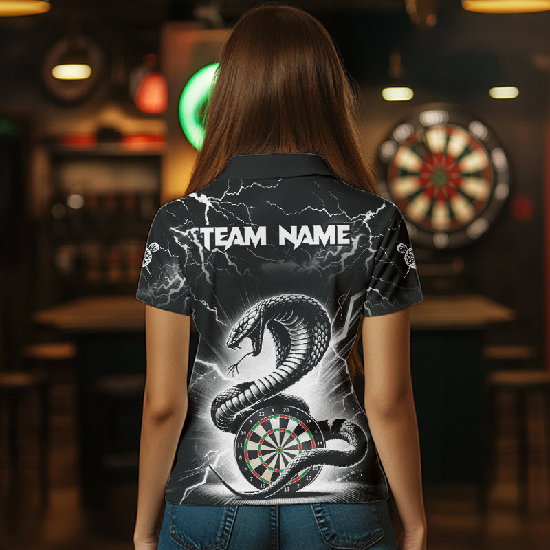 White And Black 3D Thunder Lightning Custom Cobra Snake Men Dart Best Dart Team