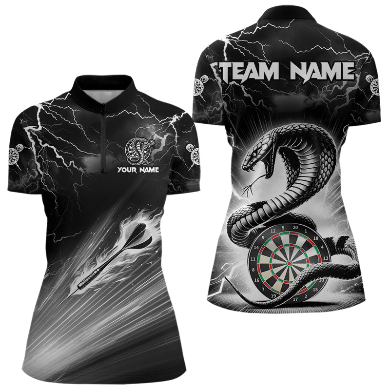 White And Black 3D Thunder Lightning Custom Cobra Snake Men Dart Best Dart Team