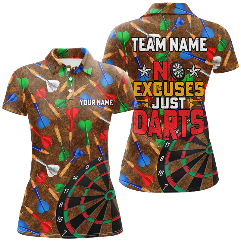 No Excuses Just Darts Custom Colorful Arrow Dart, Funny Dart Dart