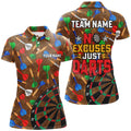No Excuses Just Darts Custom Colorful Arrow Dart, Funny Dart Dart