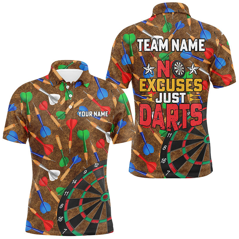 No Excuses Just Darts Custom Colorful Arrow Dart, Funny Dart Dart
