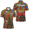No Excuses Just Darts Custom Colorful Arrow Dart, Funny Dart Dart