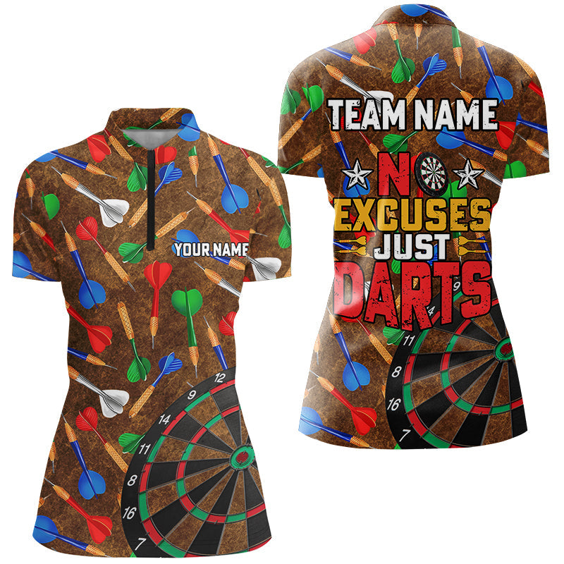 No Excuses Just Darts Custom Colorful Arrow Dart, Funny Dart Dart