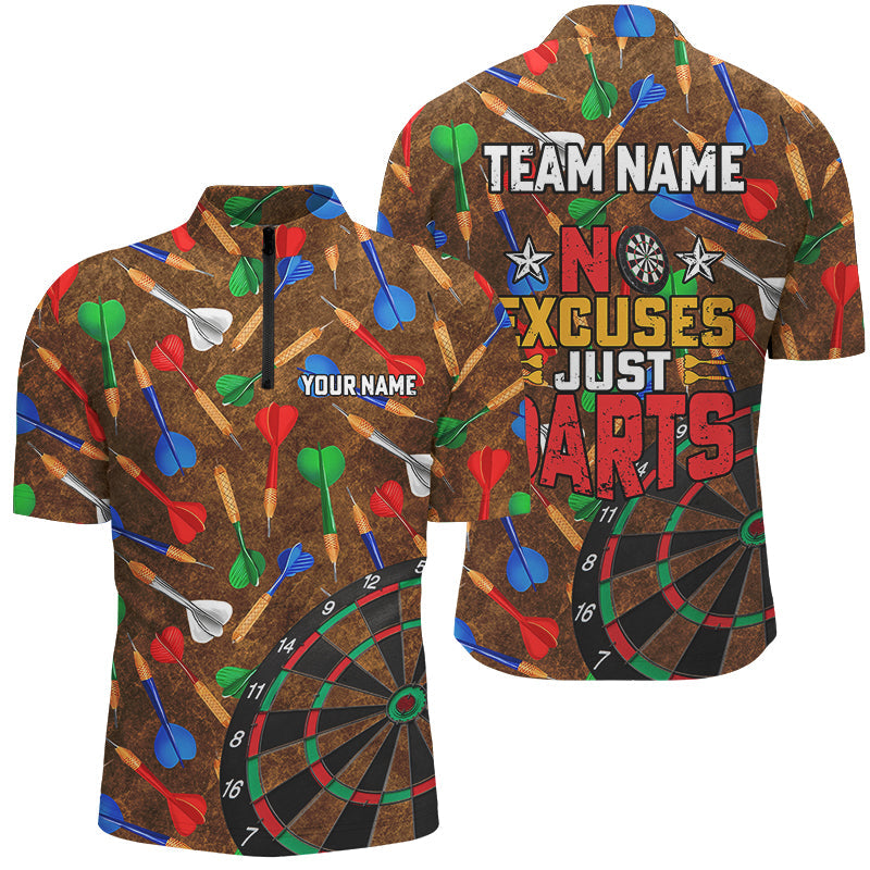 No Excuses Just Darts Custom Colorful Arrow Dart, Funny Dart Dart