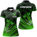Green Dart Arrow Lightning Custom Darts, Quarter-Zip, Darts Uniform