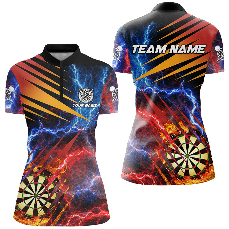 Blue And Red Thunder Lighting Custom Dart, Fire Flame Darts Board Team Dart