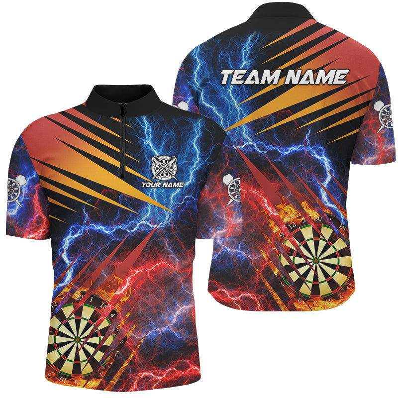 Blue And Red Thunder Lighting Custom Dart, Fire Flame Darts Board Team Dart