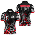 Personalized Darts Heartbeat Zig-Zag Pattern Custom Dart, Dart Team | Red