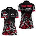 Personalized Darts Heartbeat Zig-Zag Pattern Custom Dart, Dart Team | Red