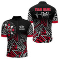 Personalized Darts Heartbeat Zig-Zag Pattern Custom Dart, Dart Team | Red