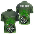 Green Luckiest Shamrock 3D Dartboard Men Dart Custom St Patrick Day Dart Team