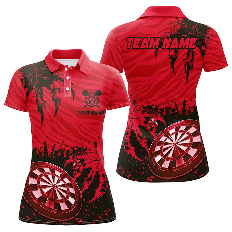 Funny Claw Dartboard Red Men Darts Quarter-Zip Customized Team League Darts