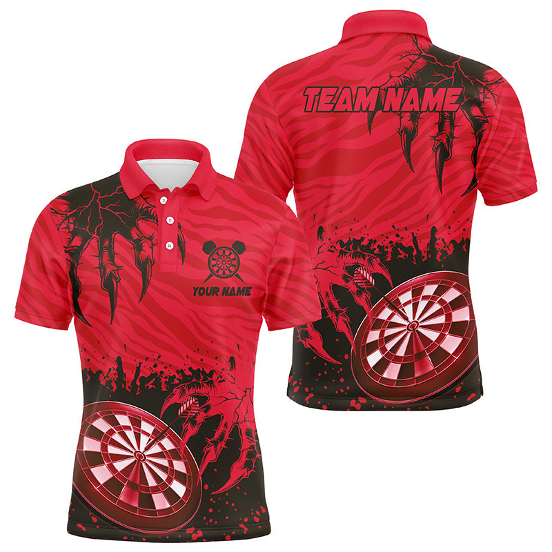 Funny Claw Dartboard Red Men Darts Quarter-Zip Customized Team League Darts