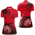 Funny Claw Dartboard Red Men Darts Quarter-Zip Customized Team League Darts