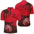 Funny Claw Dartboard Red Men Darts Quarter-Zip Customized Team League Darts