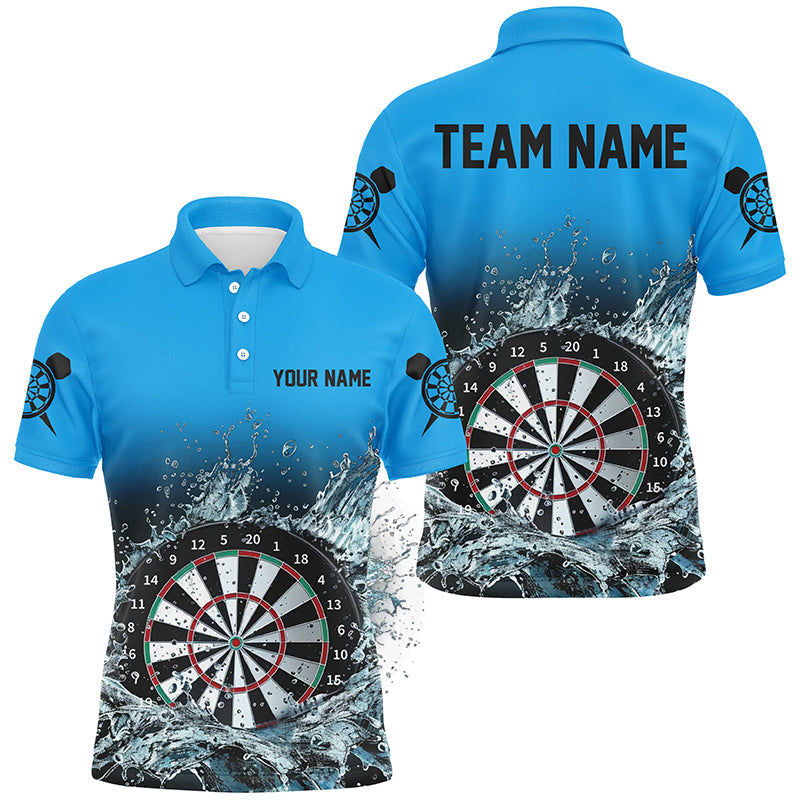 Personalized Blue Darts Board In Water 3D Printed Men Darts Custom Darts Attire