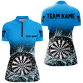 Personalized Blue Darts Board In Water 3D Printed Men Darts Custom Darts Attire