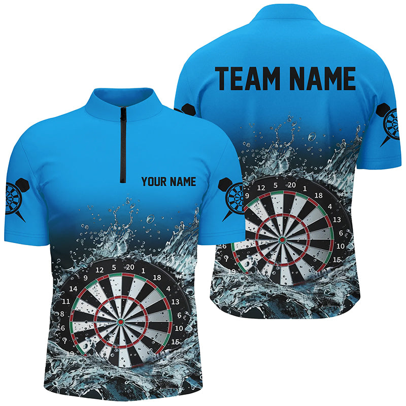 Personalized Blue Darts Board In Water 3D Printed Men Darts Custom Darts Attire