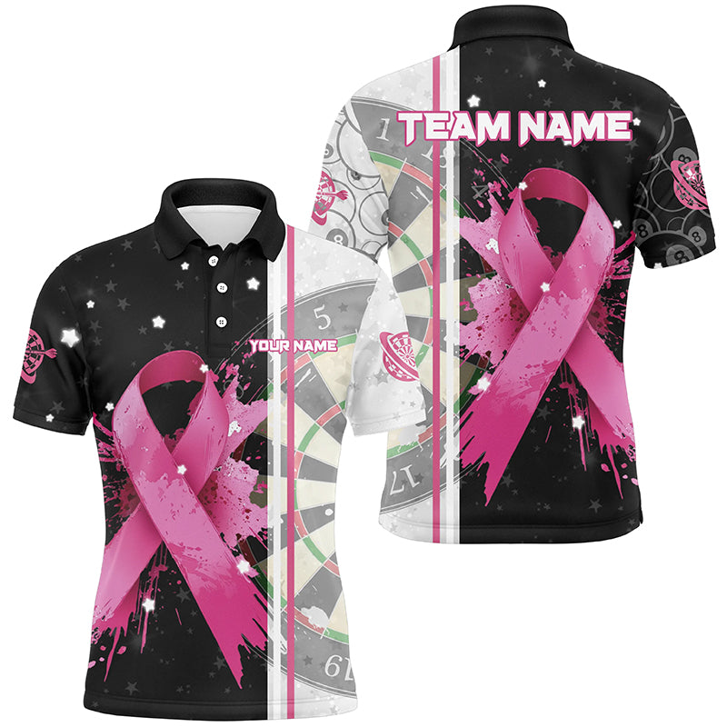 Pink Ribbon Breast Cancer Darts Custom Grunge Darts, Breast Cancer Gifts