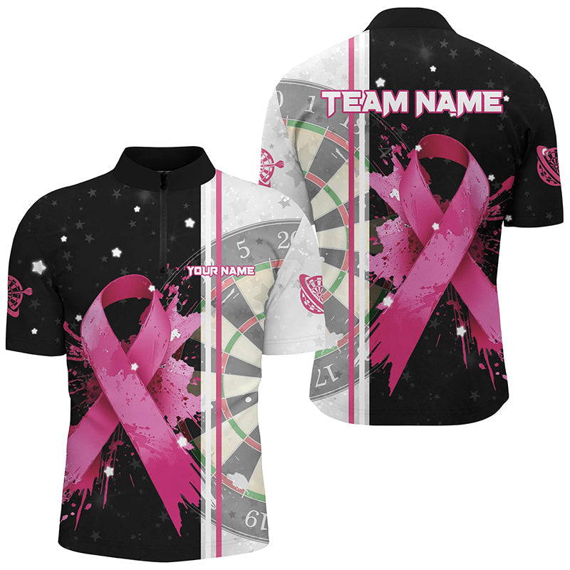Pink Ribbon Breast Cancer Darts Custom Grunge Darts, Breast Cancer Gifts