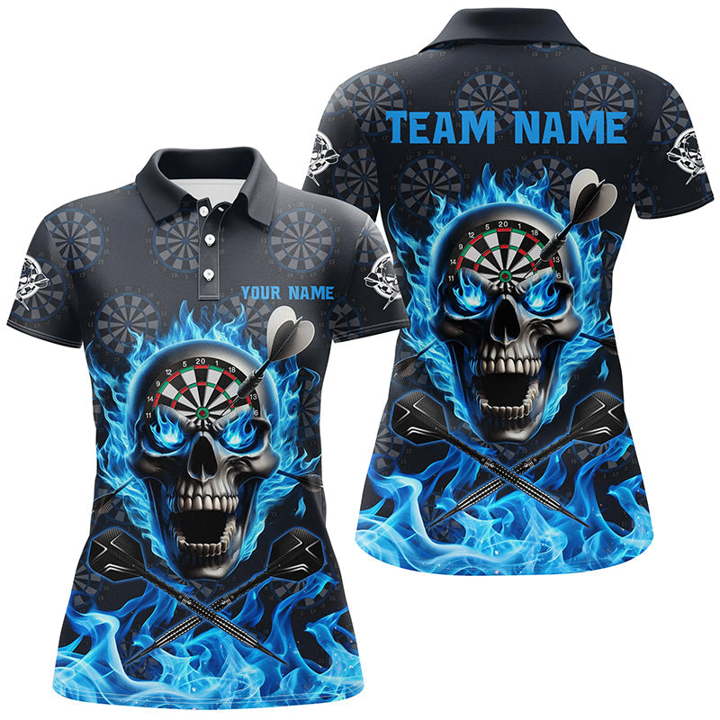 Blue Darts Skull Fire Flame Custom Men Darts, 3D Printed Darts For Team