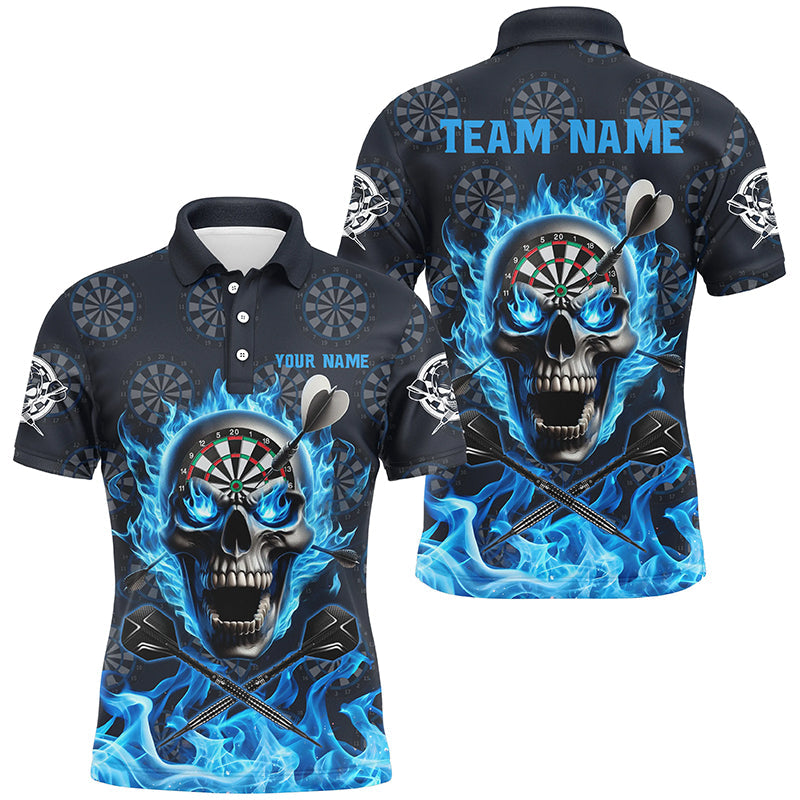 Blue Darts Skull Fire Flame Custom Men Darts, 3D Printed Darts For Team